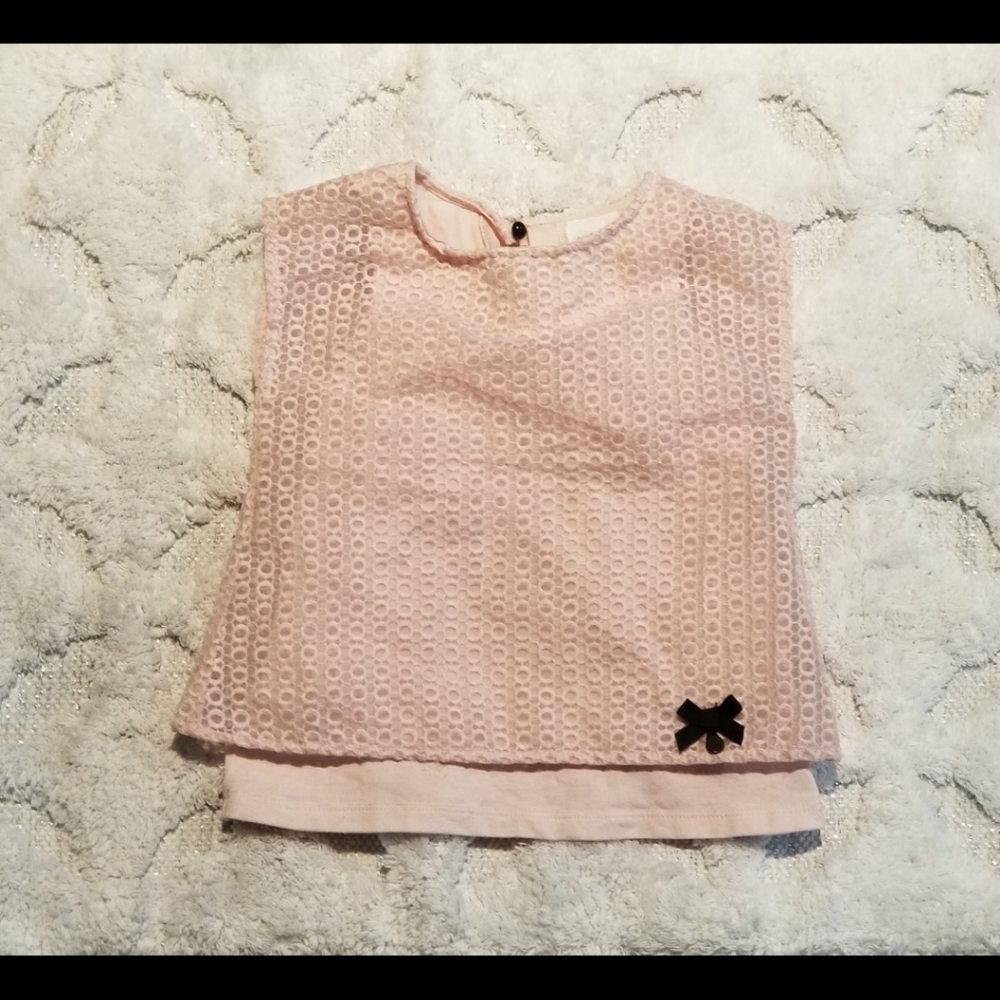 Heirloom Toddler girls lace tshirt